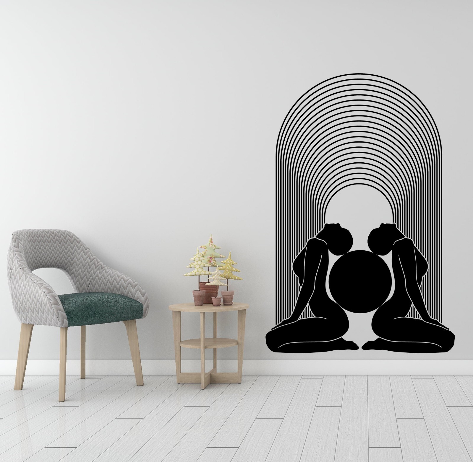 Arch Decal Abstract Décor Wall Décor Boho Decal Girls Silhouette Sticker