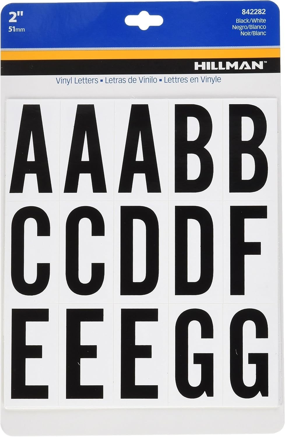 Durable 2-Inch Peel-Off Black & White Vinyl Letters – Unlimited Uses for Signs