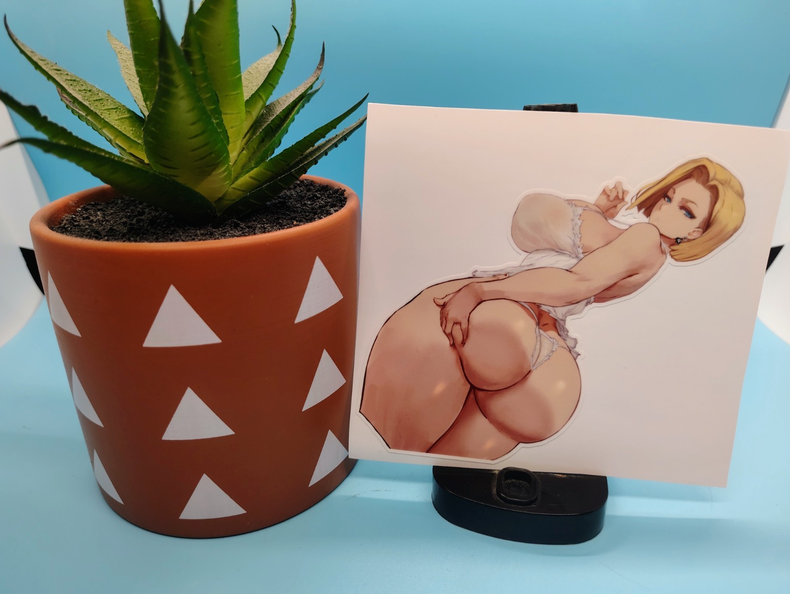 (4.5 Inches) Dragon Ball Z – Android 18 (Thicc #2) Water-Resistant Vinyl Sticker