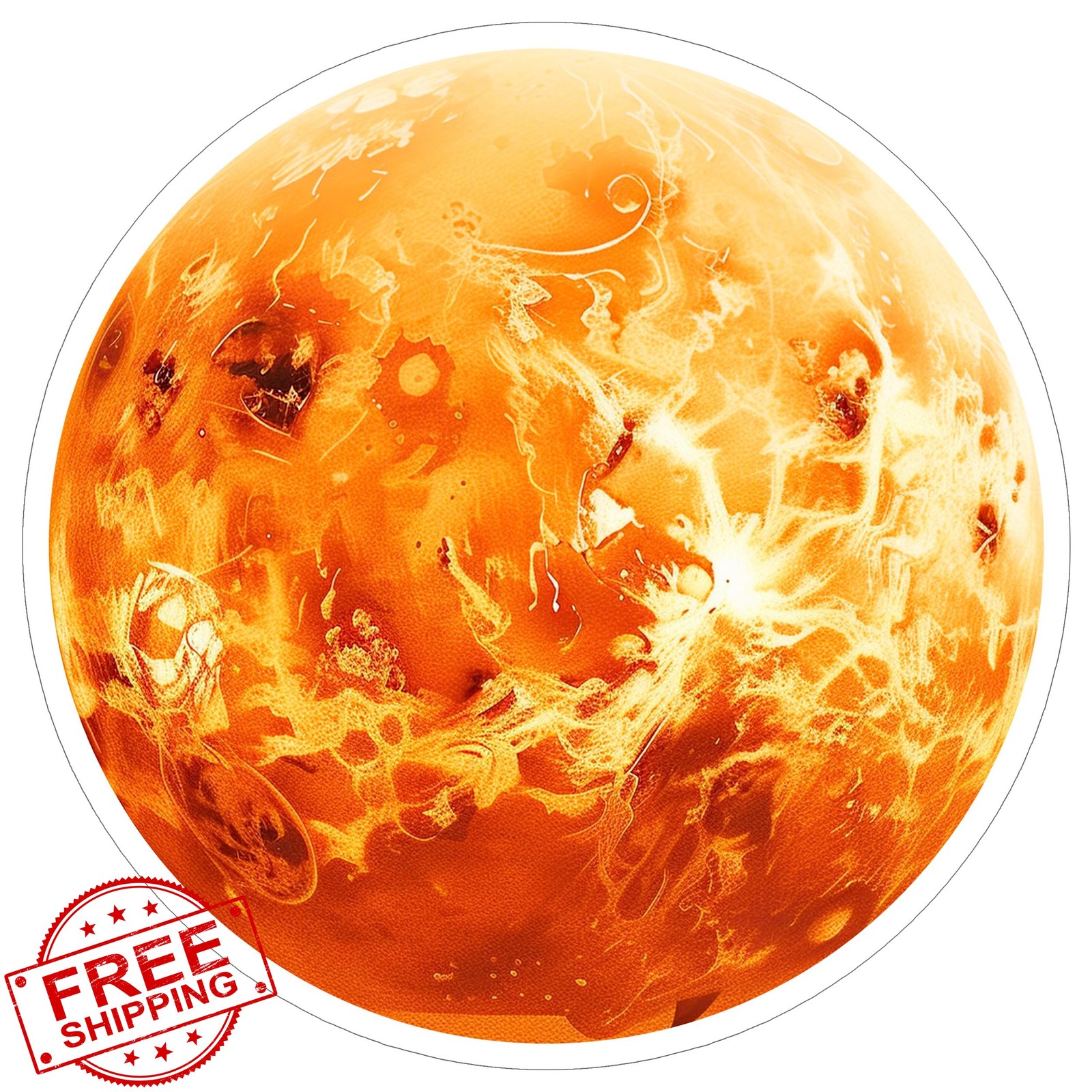 No Thorns Media Venus Planet Sticker 4 Inch Vinyl