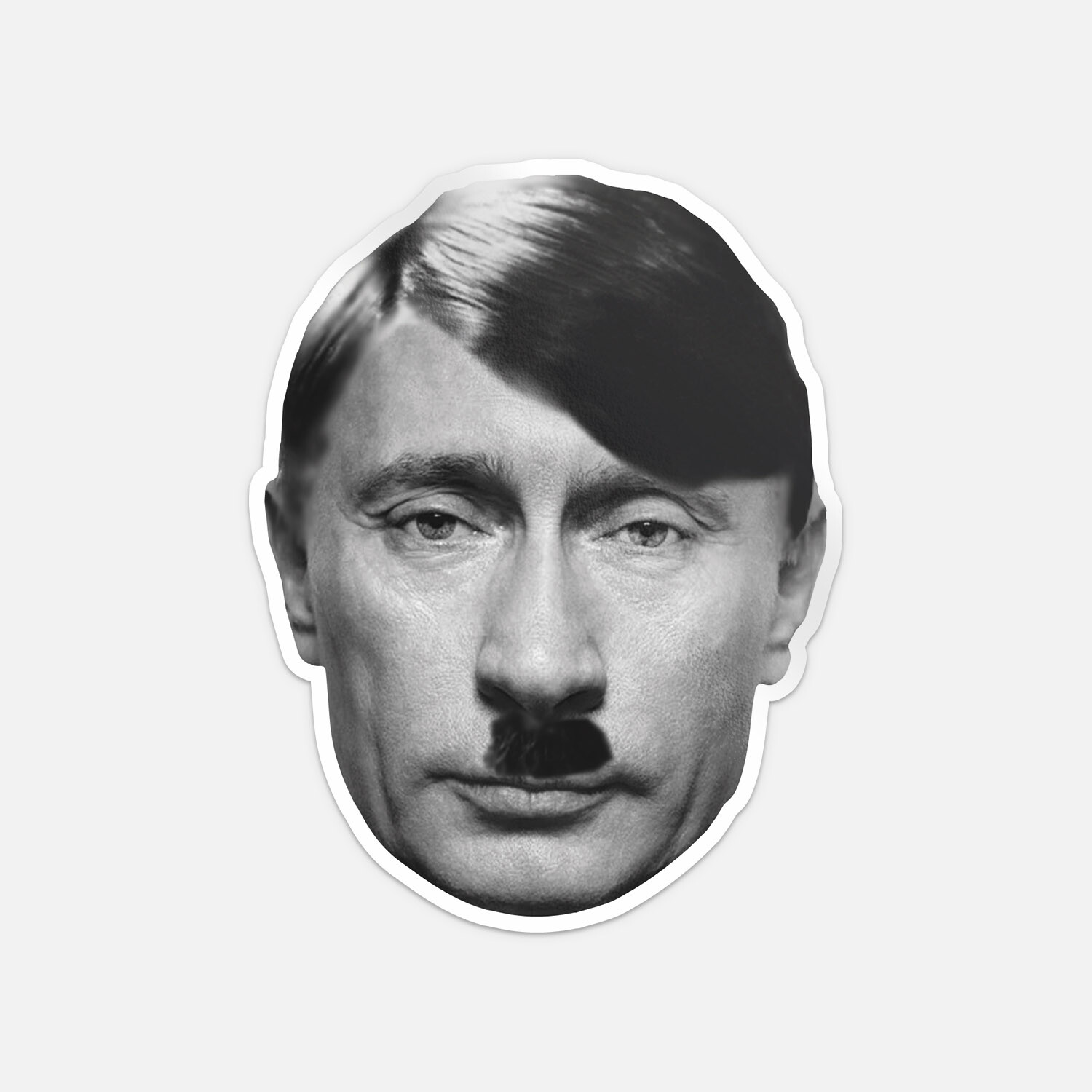 Putler Anti-War Support Ukraine Car Bumper Vinyl Sticker Decal «SIZES»