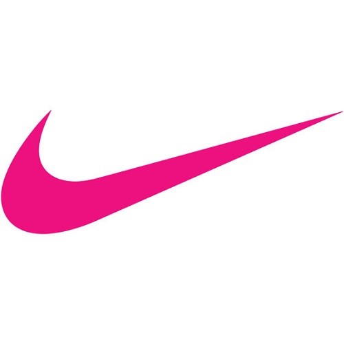 Nike swoosh decal sticker pink 4″ long