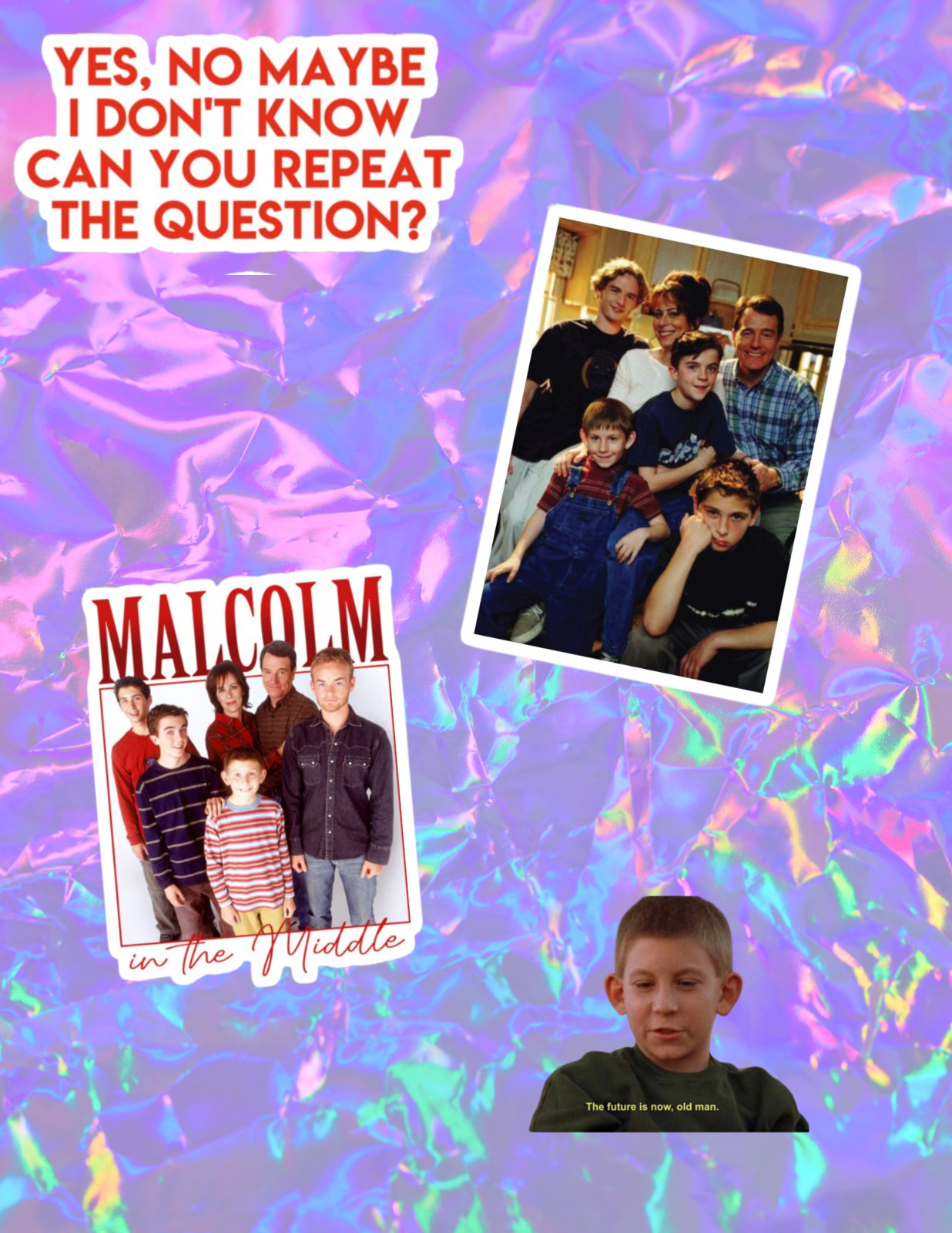 Malcolm In The Middle 2000’s TV 4pc Sticker Pack