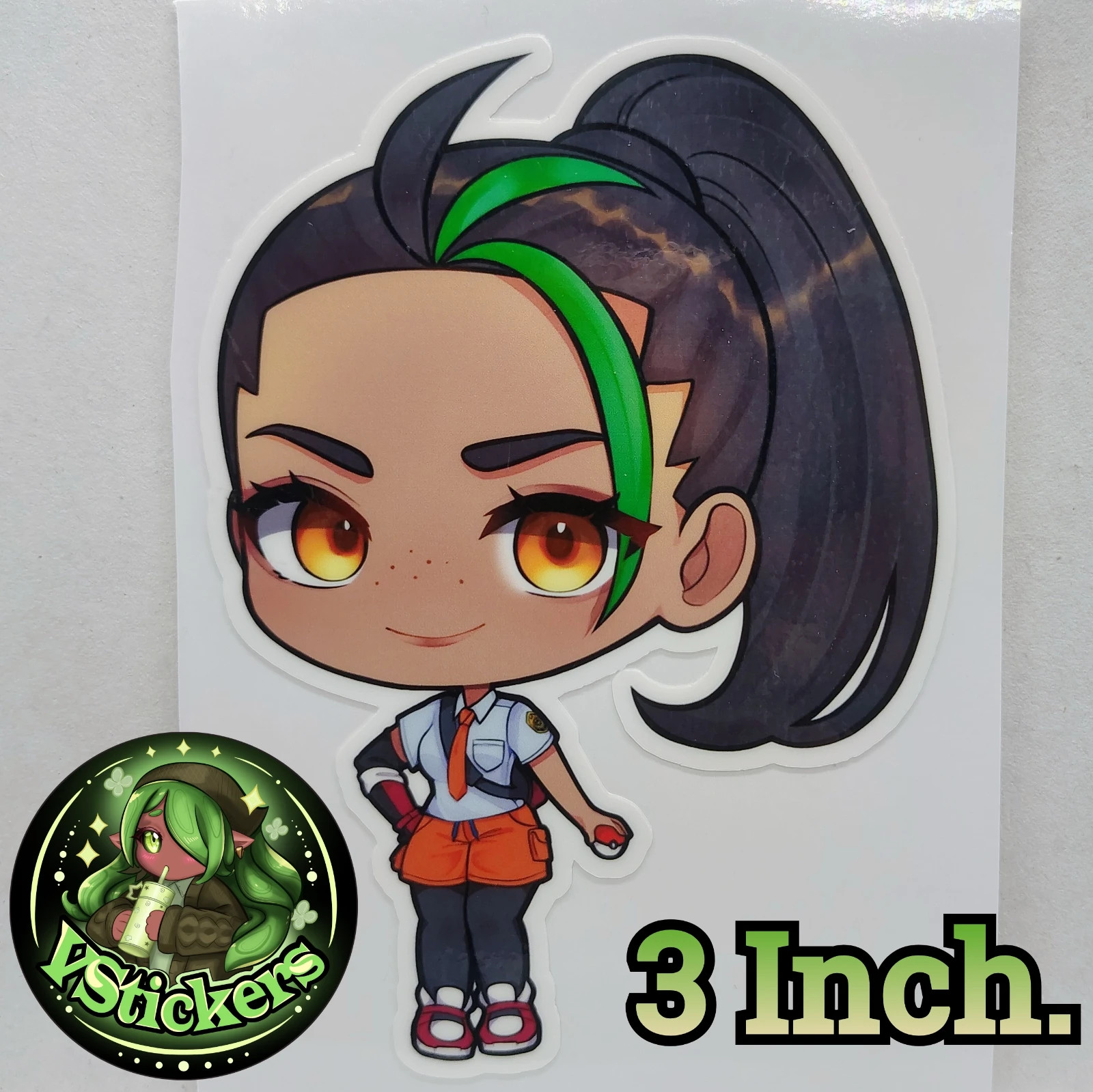 [3 Inches] Trainer Nemona (Chibi) Fan Art Water-Resistant Vinyl Sticker!