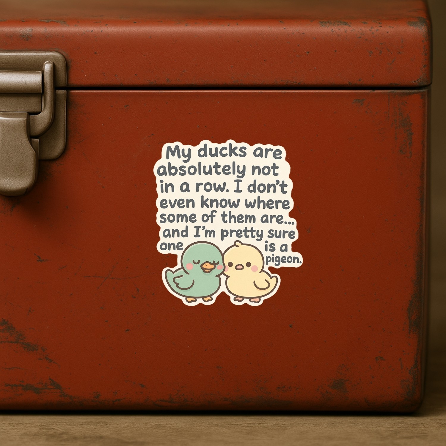 4Pcs My Ducks Are Absolutely Not in a Row Stickers – Funny Sarcasm Vinyl Decals