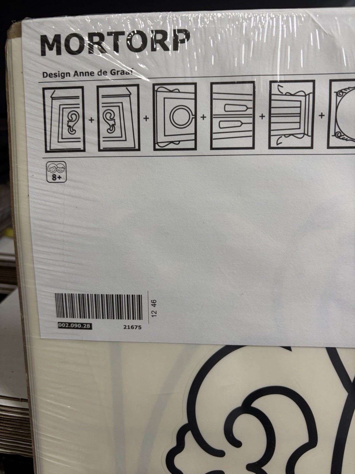 IKEA Mortorp Grandfather Clock Wall Decal Decor Anne de Graffe 76″ Tall #21675