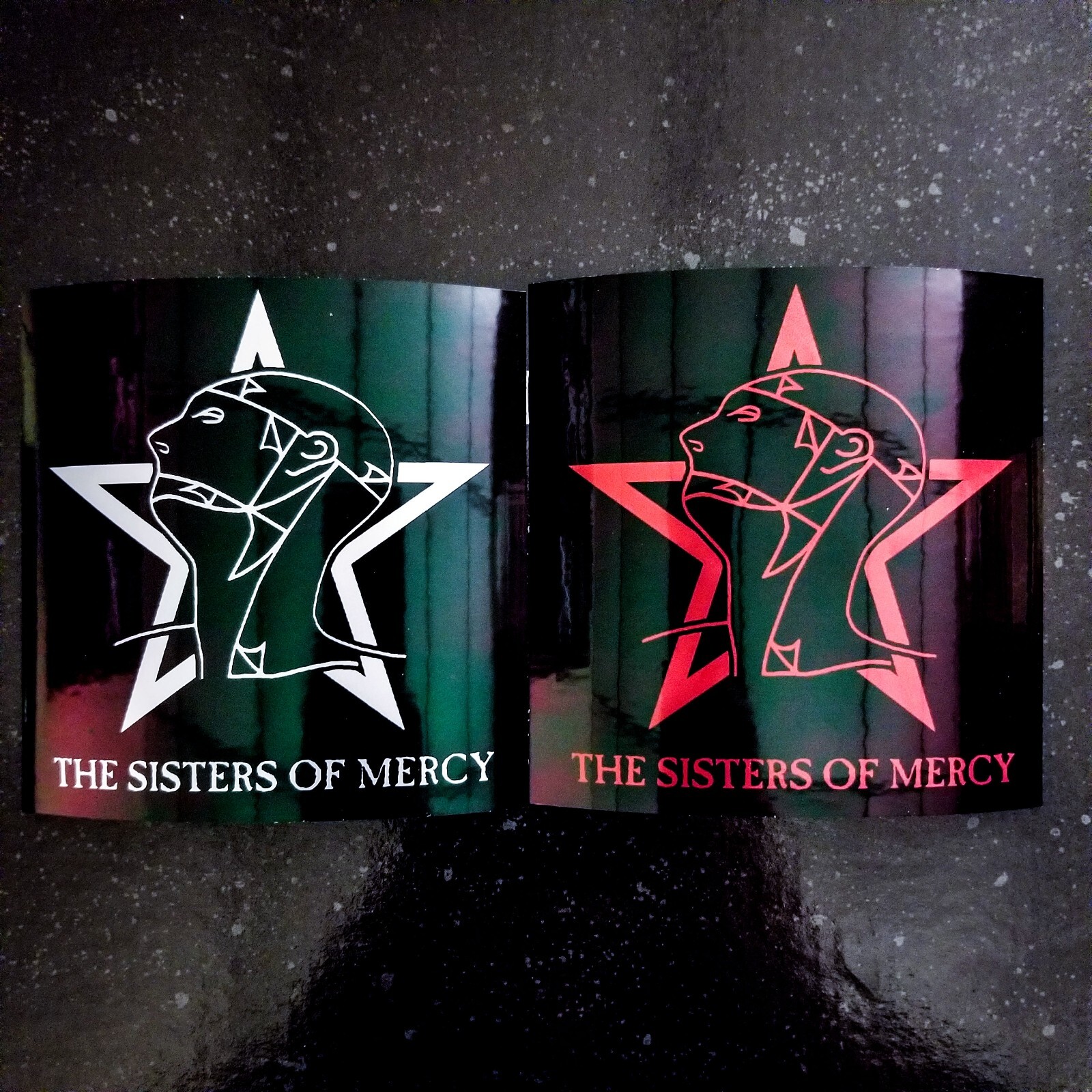 🦇 Sisters of Mercy 4 x 4″ Waterproof Vinyl Goth Sticker [💪 HQ Durability!]