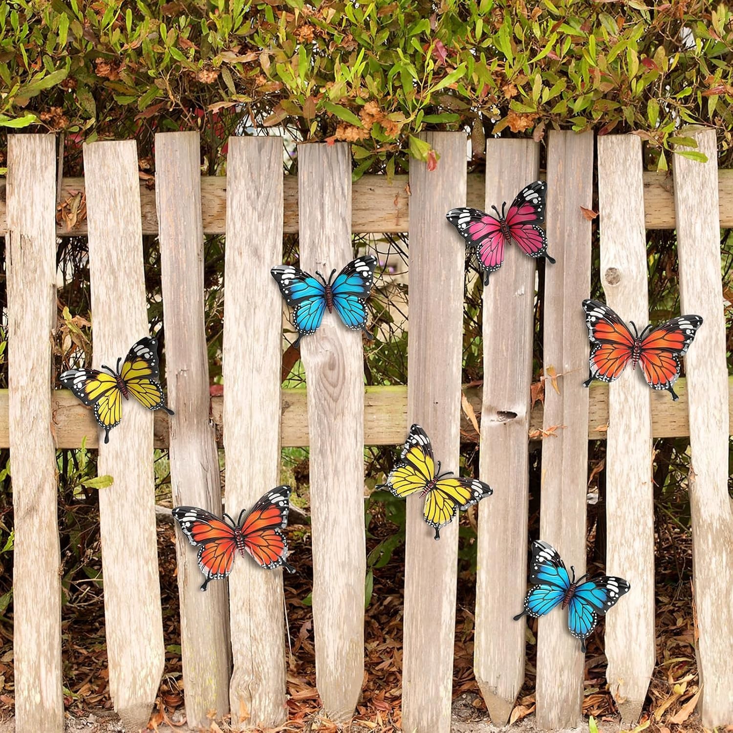 Nature-Inspired 4 Pcs Metal Butterfly Decorations – Weatherproof Art for Gardens