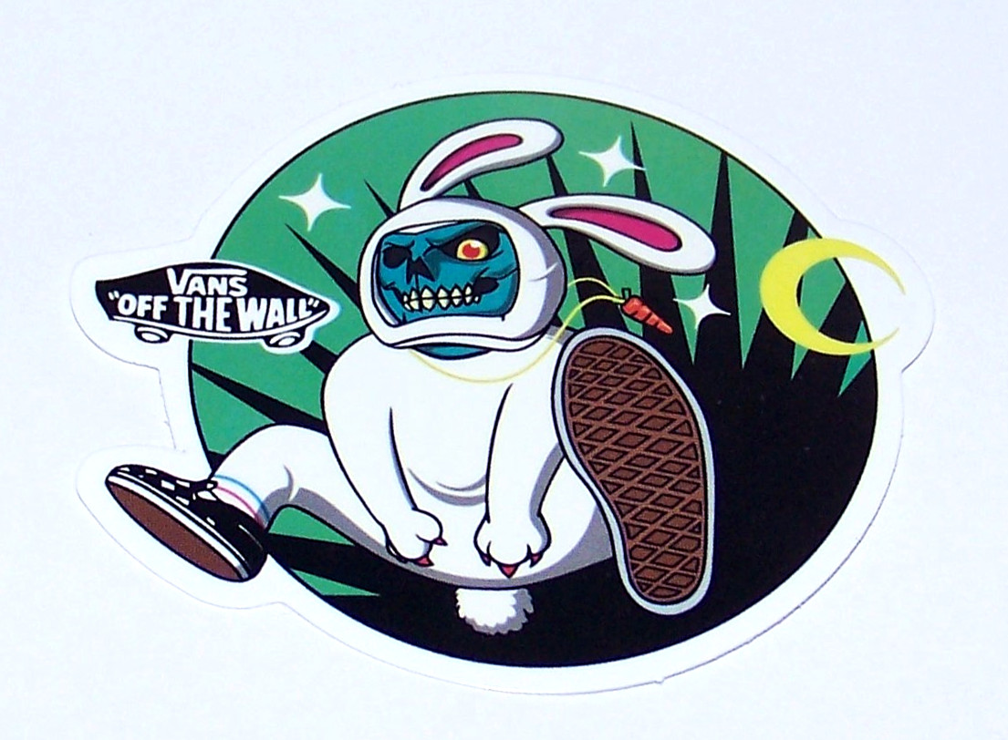 VANS – Logo Die Cut Sticker Decal Shoes Clothing VANS «Off The Wall»
