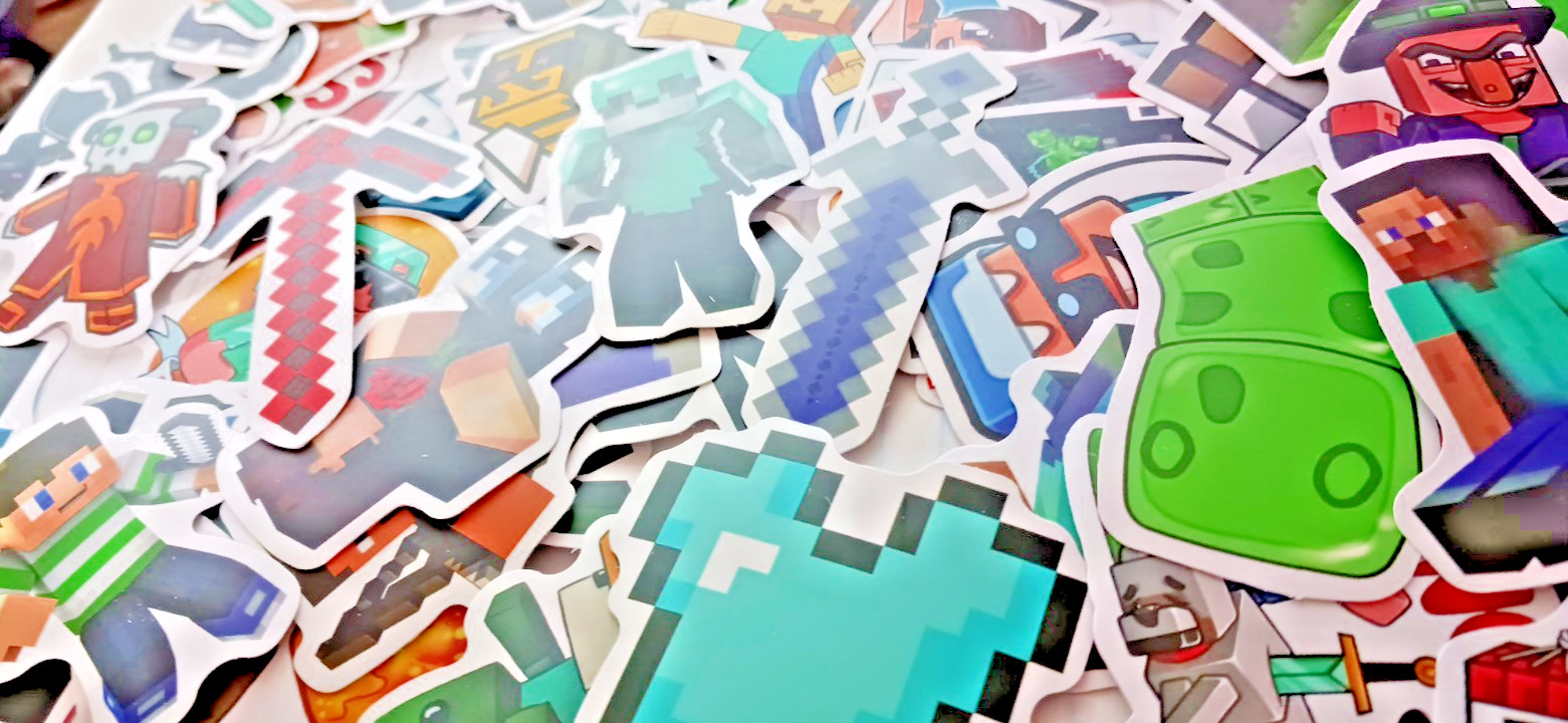 Minecraft 10pc Vinyl Sticker Decal Lot High Quality Waterproof (Blind picks)