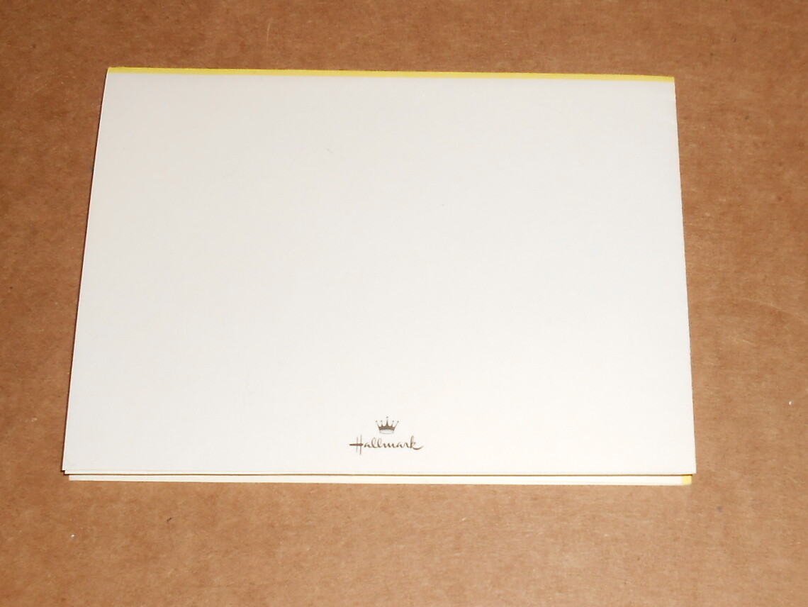 Snoopy Thanks a Bunch! Yellow Greeting Card Vintage 1958 Thank You 5×4 Hallmark