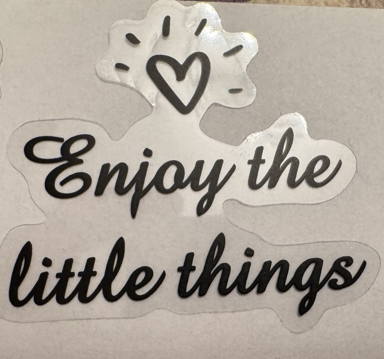 6) Motivational Stickers, Quote Decals, Peel & Stick, Vinyl Art, NEW