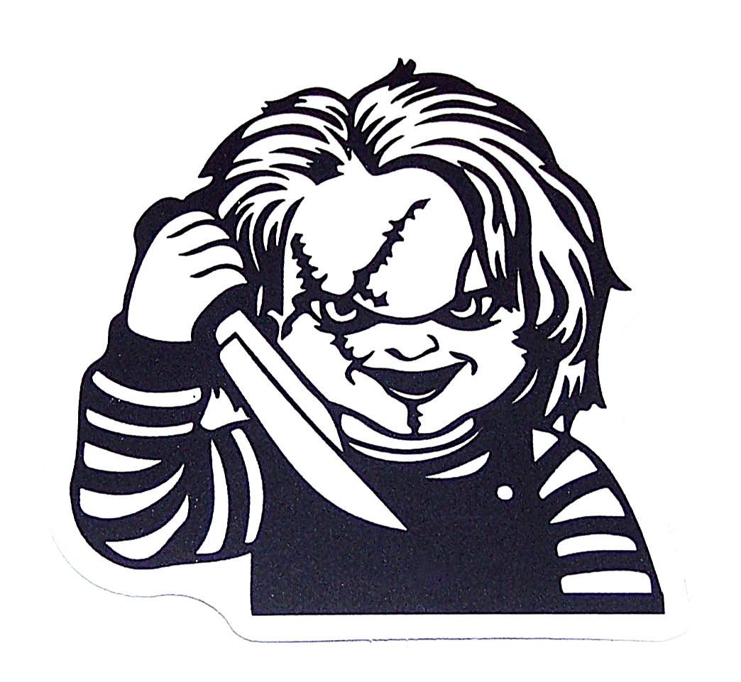 CHUCKY Child’s Play Cut Sticker Decal Movie Horror Film Chucky Doll