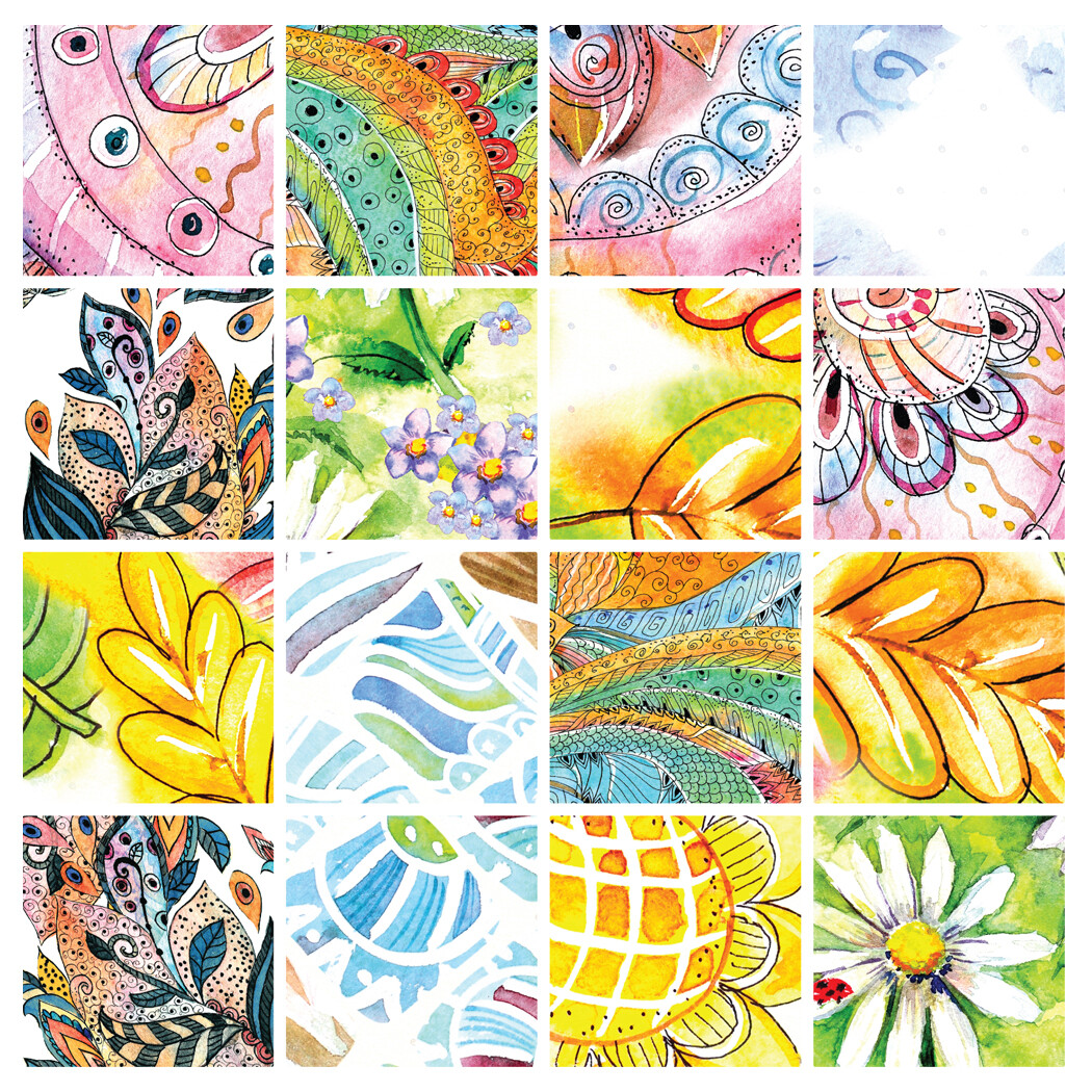 Decorative Tile Decals Pula – Set of 16 – Tile Decals Art for Walls Kitchen