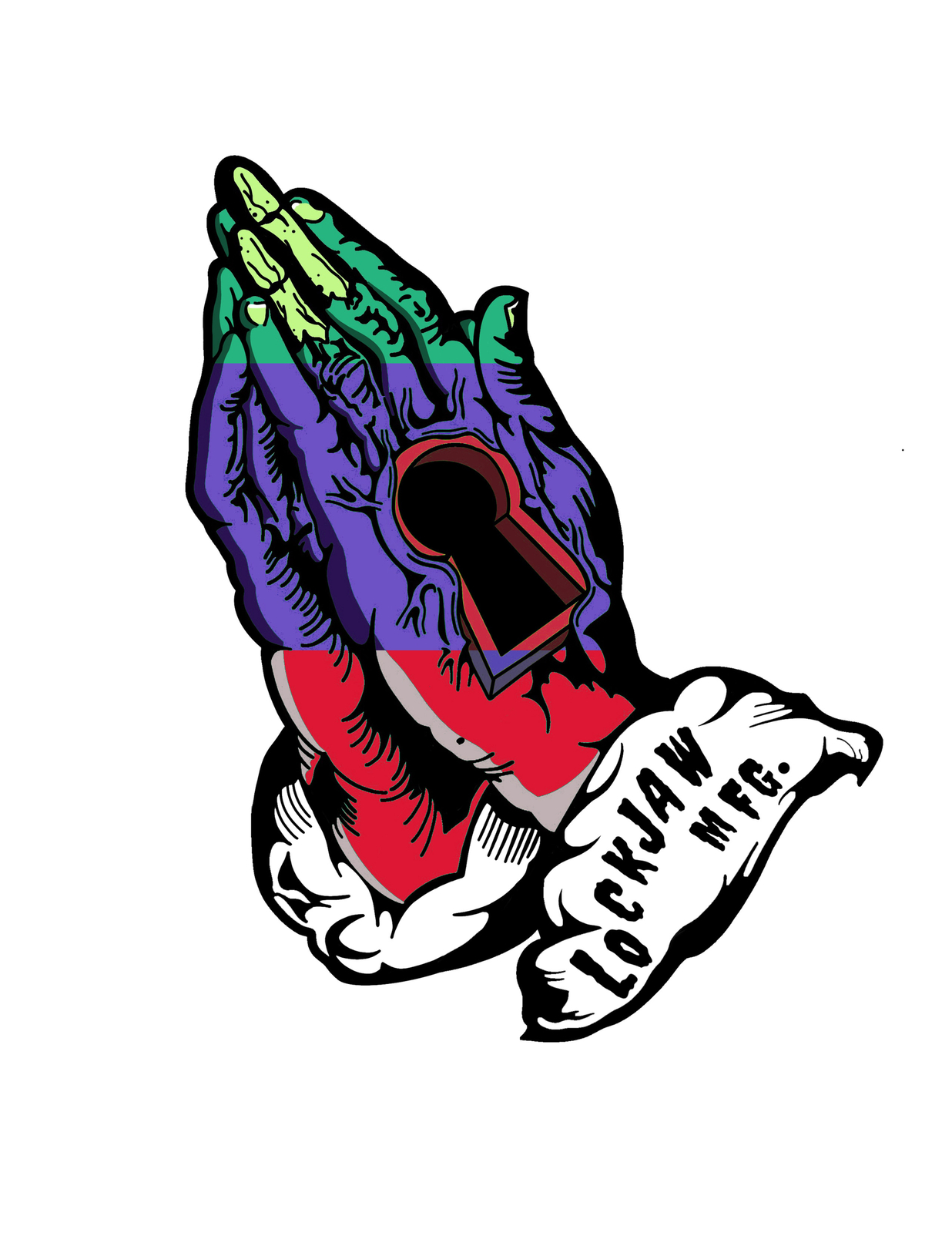 Keyhole Prayer Sticker