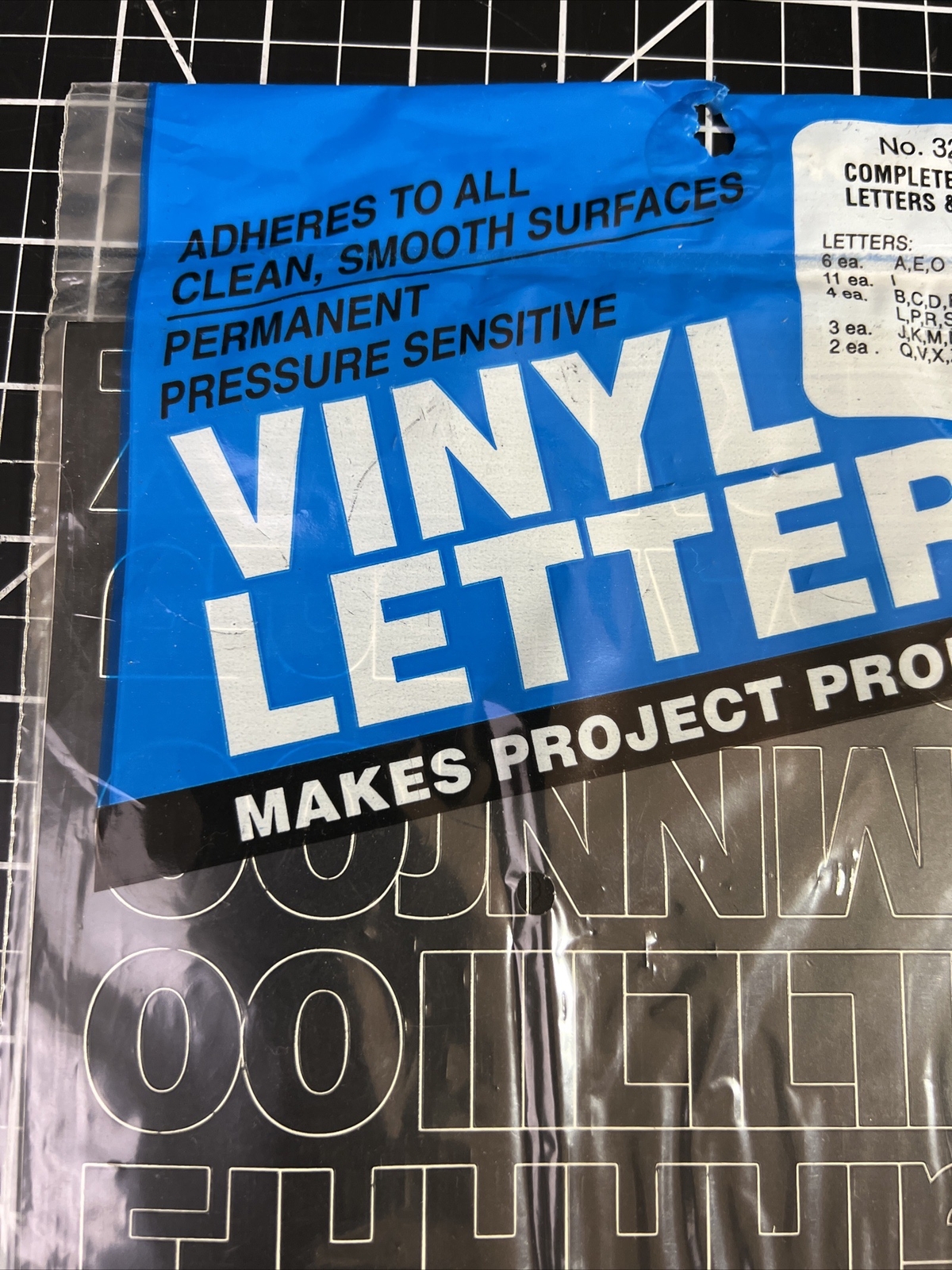 GOTHIC BLACK Adhesive Vinyl Letters & Numbers 1″ INDOORS OUTDOORS SEALED