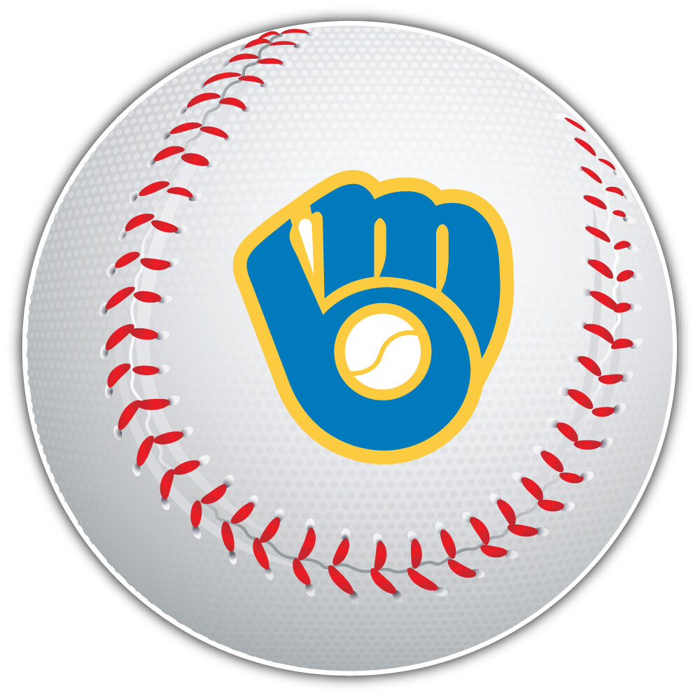 Milwaukee Brewers MLB Baseball Sport Logo Car Bumper Sticker Decal «SIZES»
