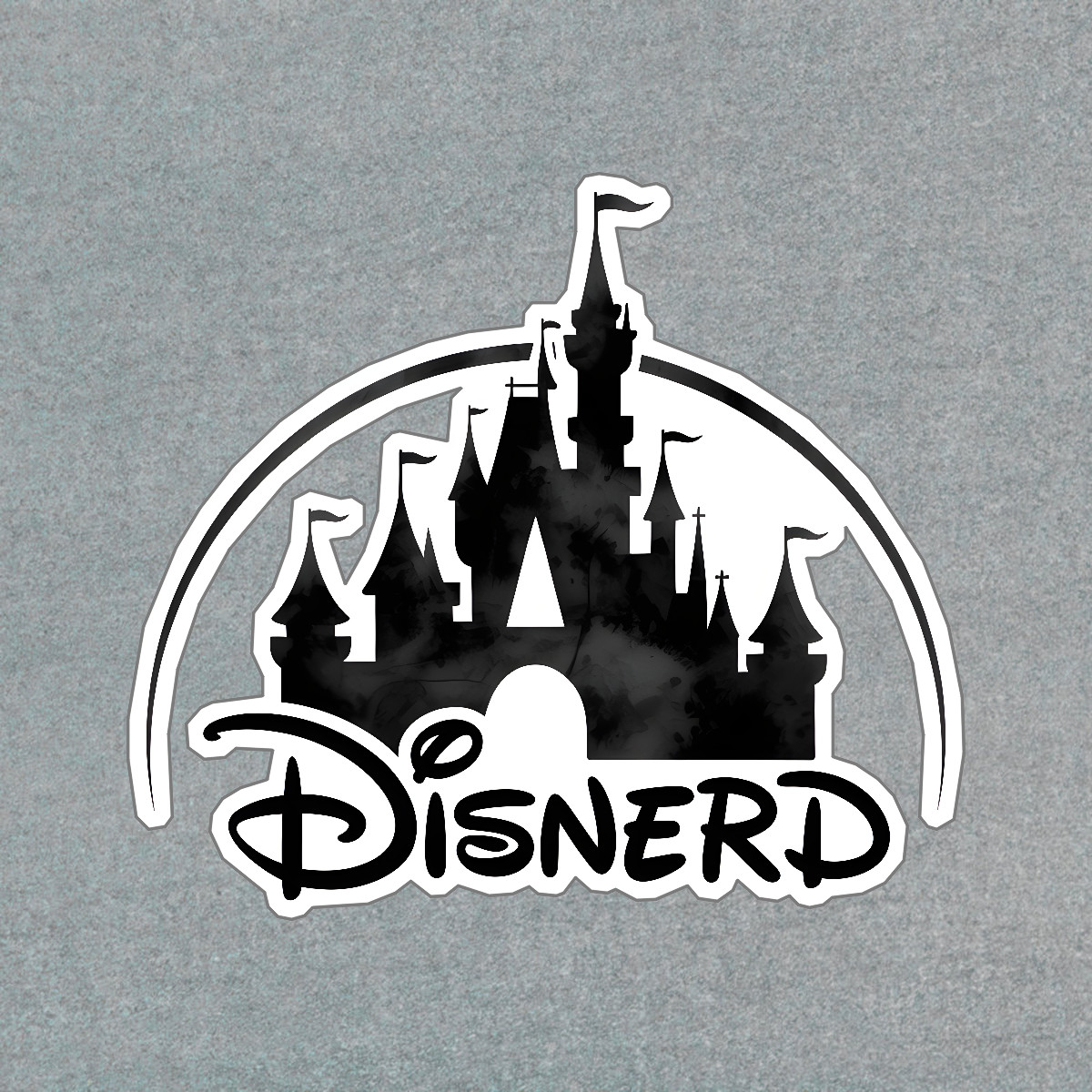 Whimsical Castle Silhouette Sticker Disnerd Fantasy Design Perfect #9078
