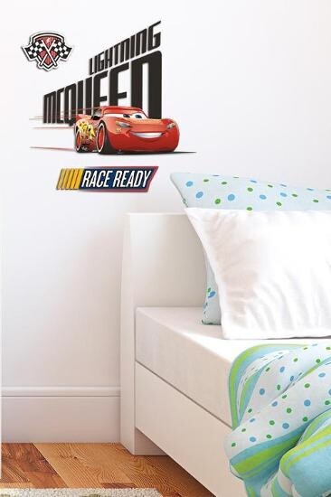Disney Cars 3 Lightning McQueen RoomScapes Wall Decal 18 X 24″ Removeable