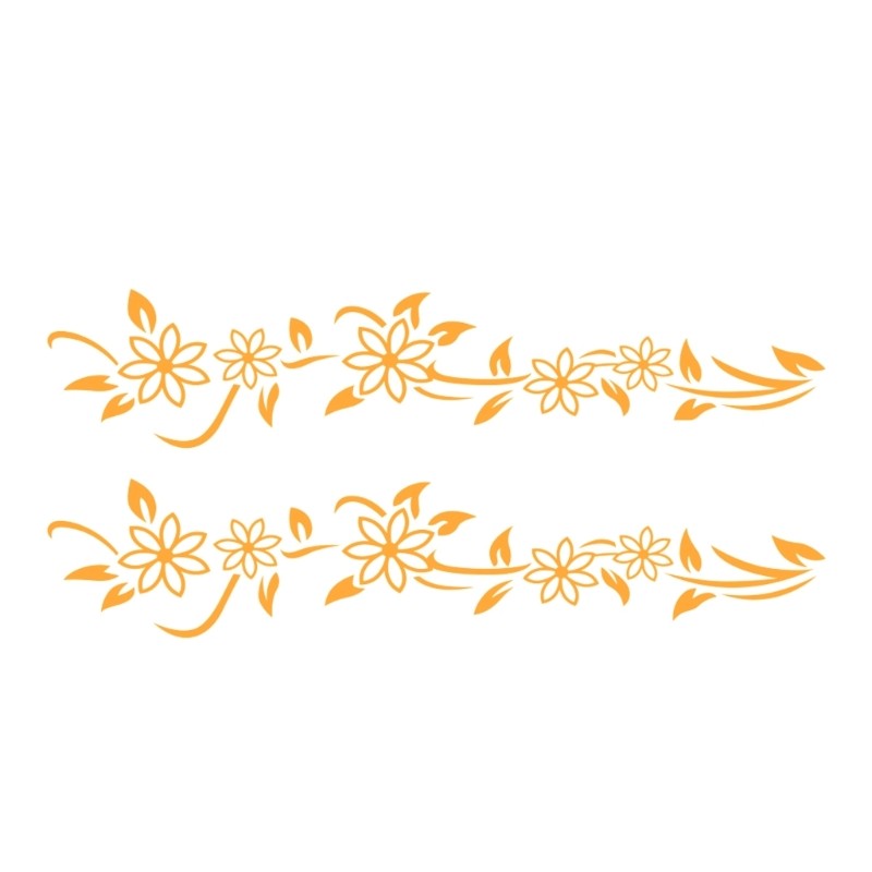 Premium Butterfly Flower Vehicle Sticker Fade Proof PVC Material Customizable