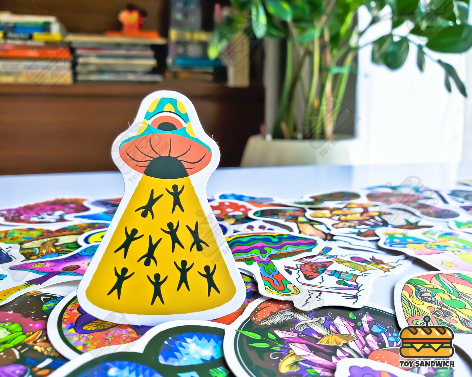 50 pcs «Trippy Mushroom» Sticker Pack 420 Get High Psychedelic Nature Decals