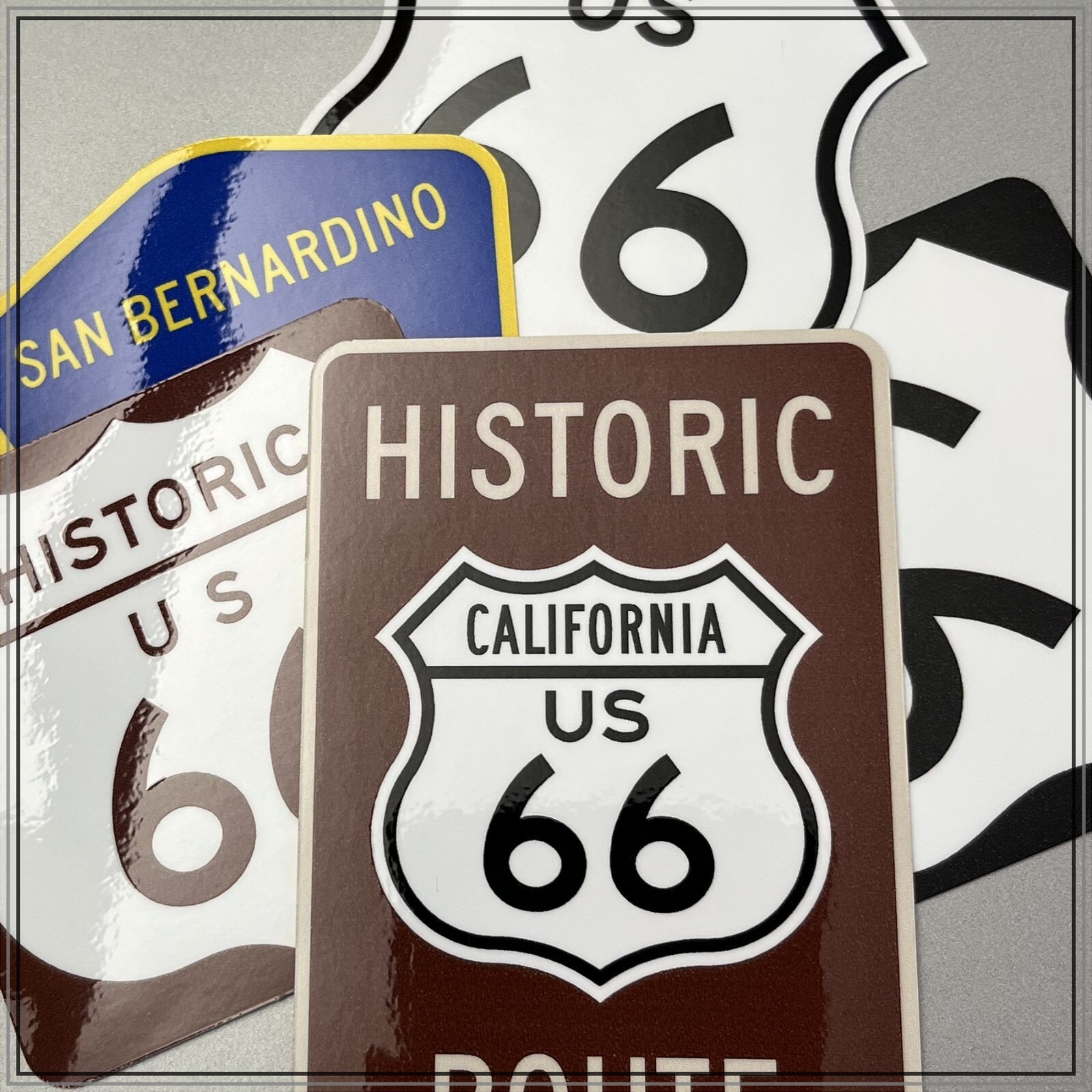 Route 66 Decals 5-pack Made With 3M Vehicle Grade Materials VERY HIGH QUALITY