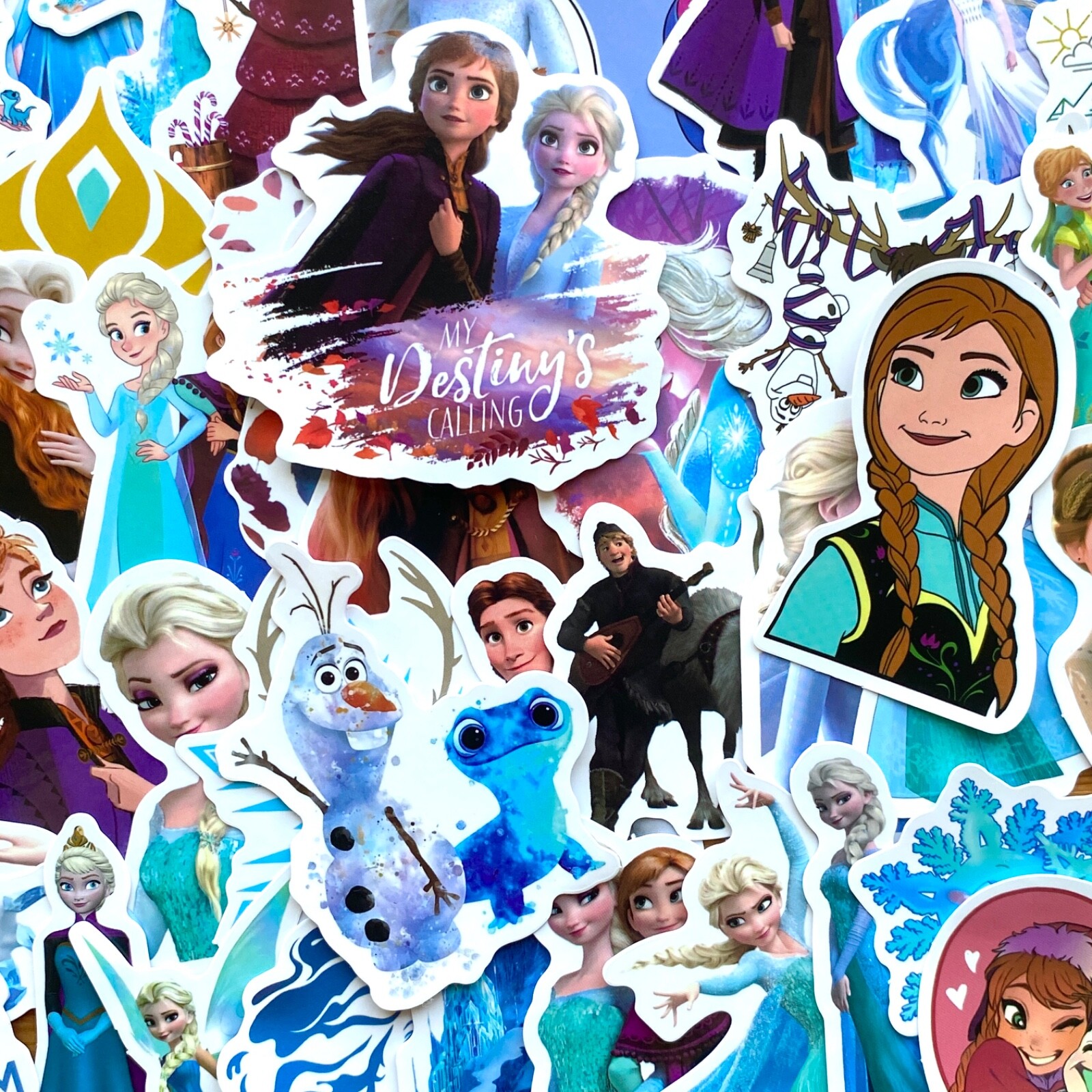 5-50 pcs Frozen Stickers, Cute Disney Princess Elsa Anna Olaf Laptop Decals