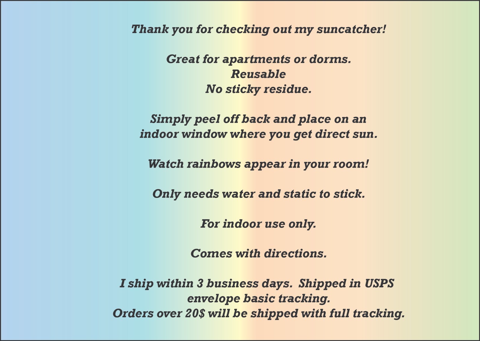 Paw Print Sticker Window Cling Suncatcher Decal Rainbow Maker Prism Reusable