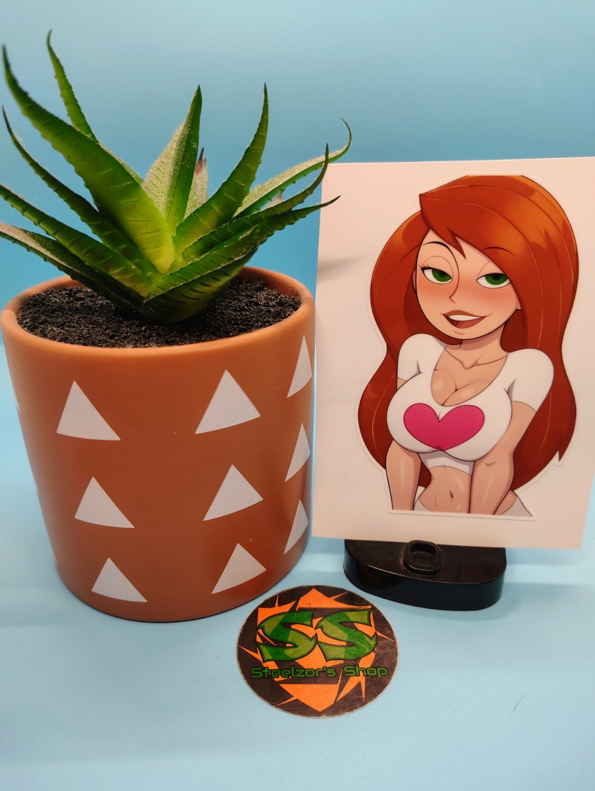 (4.5 Inches) Kim Possible (Oppai) – Water-Resistant Vinyl Sticker