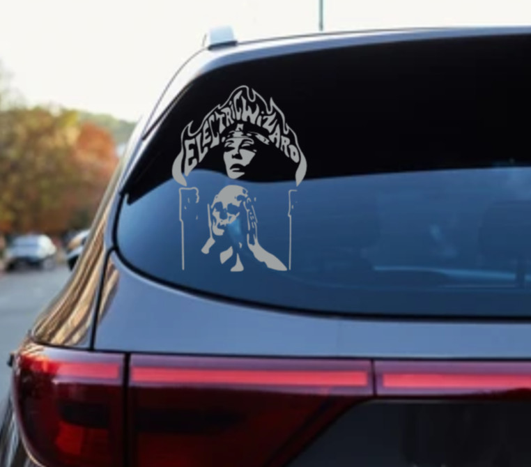 Electric Wizard Witch Logo Vinyl Sticker Decal Heavy Metal Band Car Doom Bumper