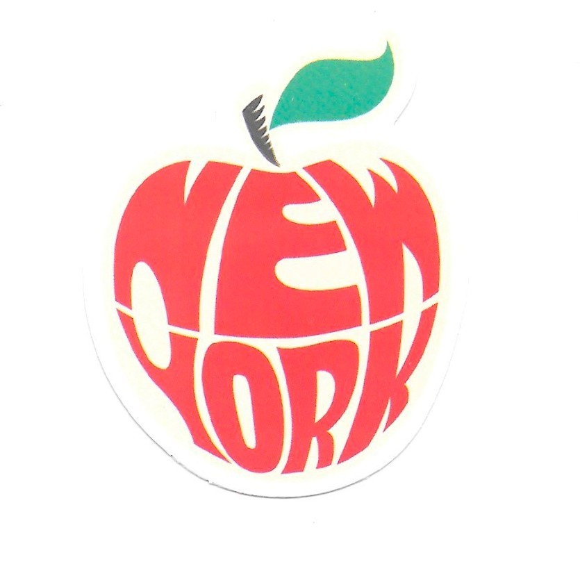 New York Big Apple Vinyl Sticker NYC Souvenir Travel Art City Vacation Gift