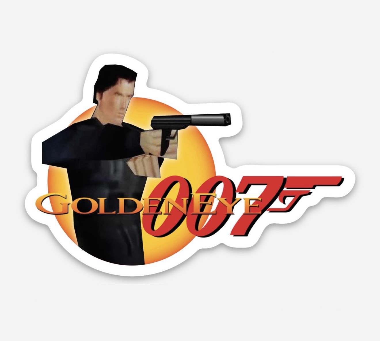 3” James Bond 007 Goldeneye N64 Sticker Decal Matte Finish Dishwasher Safe