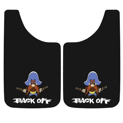 000502R01 Yosemite Sam Back Off Easy Fit Mud Guard 11″ – Set of 2,Multi