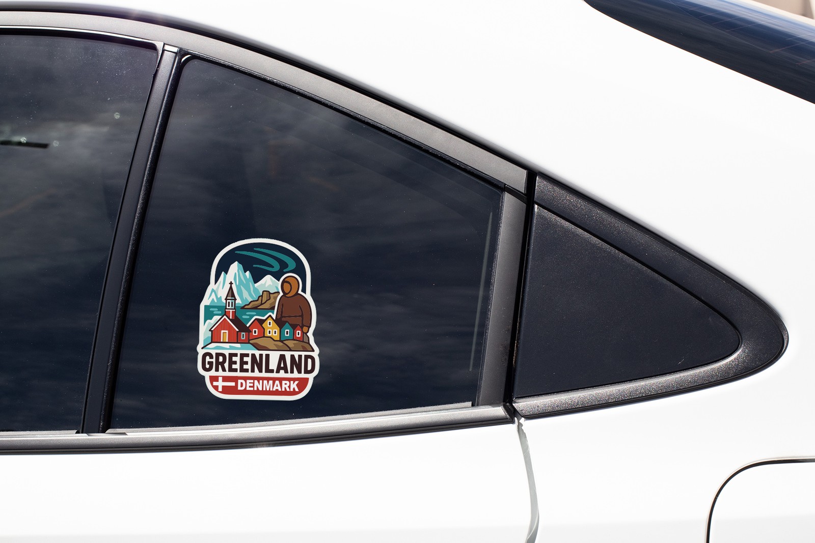 Greenland Denmark Sticker Decal Vinyl Die-Cut City Skyline Landmark Design