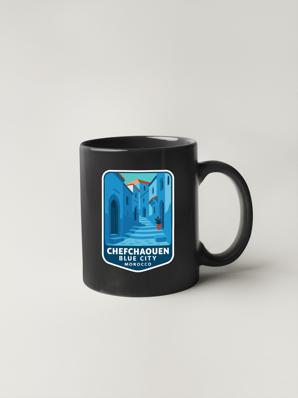 Chefchaouen Blue City Morocco Sticker Decal Vinyl Die-Cut Symbolic Landmark