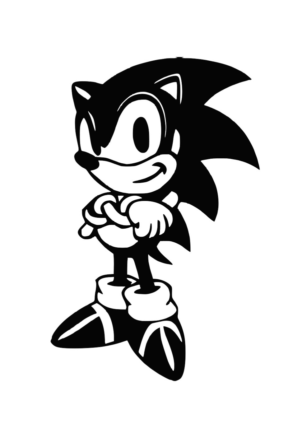 Sonic The Hedgehog Vinyl Decal Sticker -Multiple Colors & Sizes- FREE SHIPPING!