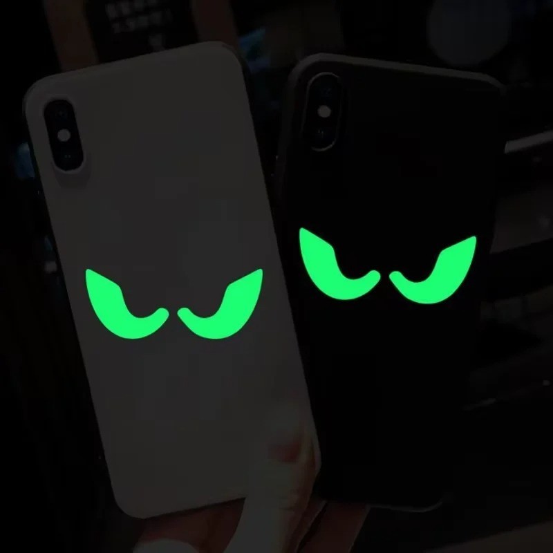 Halloween Peeping Eyes Night Light Wall Stickers Glow in Dark Ghost Décor