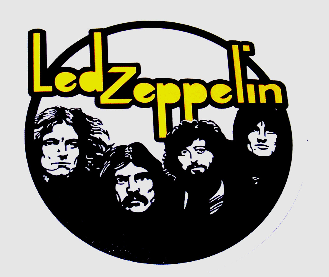 LED ZEPPELIN Logo Die Cut Sticker Decal Music Band Rock & Roll Page Plant Bonham