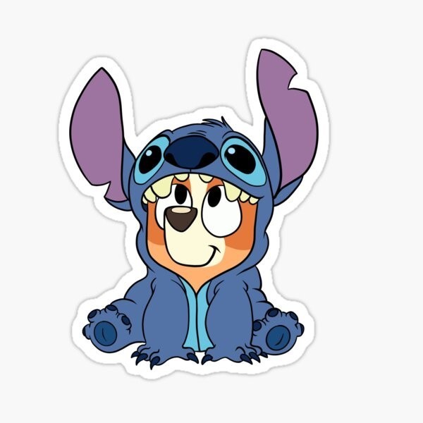 Bluey, Bingo Stitch Vinyl Die Cut Sticker