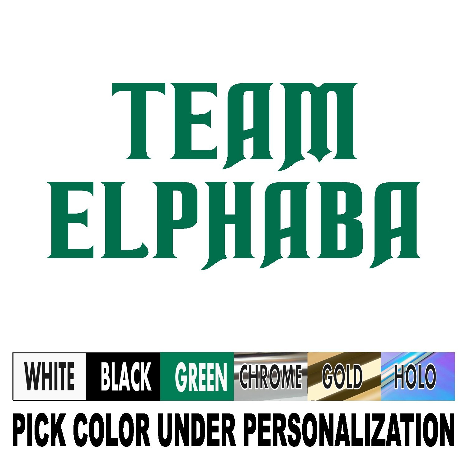 Wicked Movie Decal, Team Elphaba Sticker you choose size and color