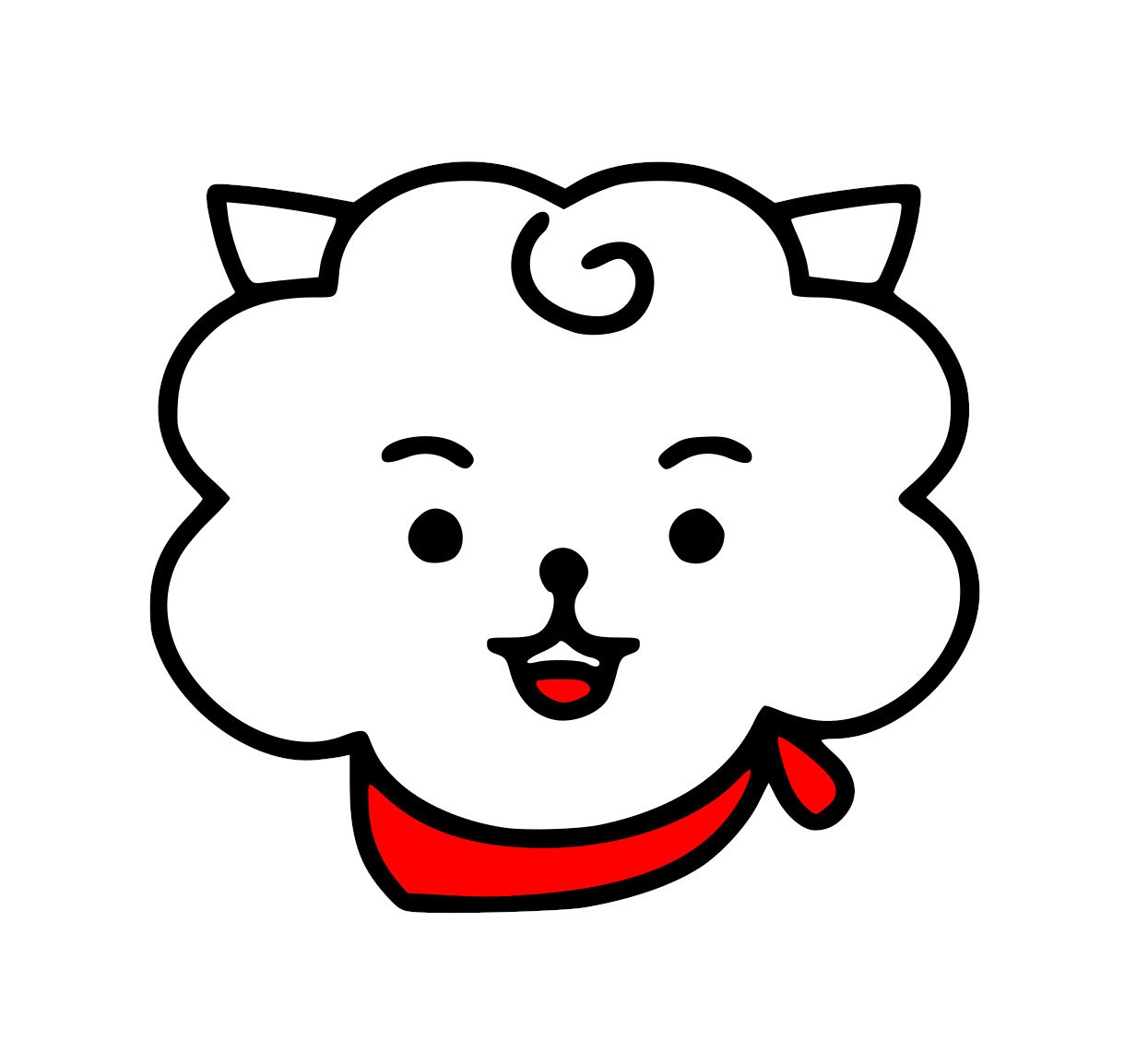 BT21 RJ KPOP Car Window Decal #6633