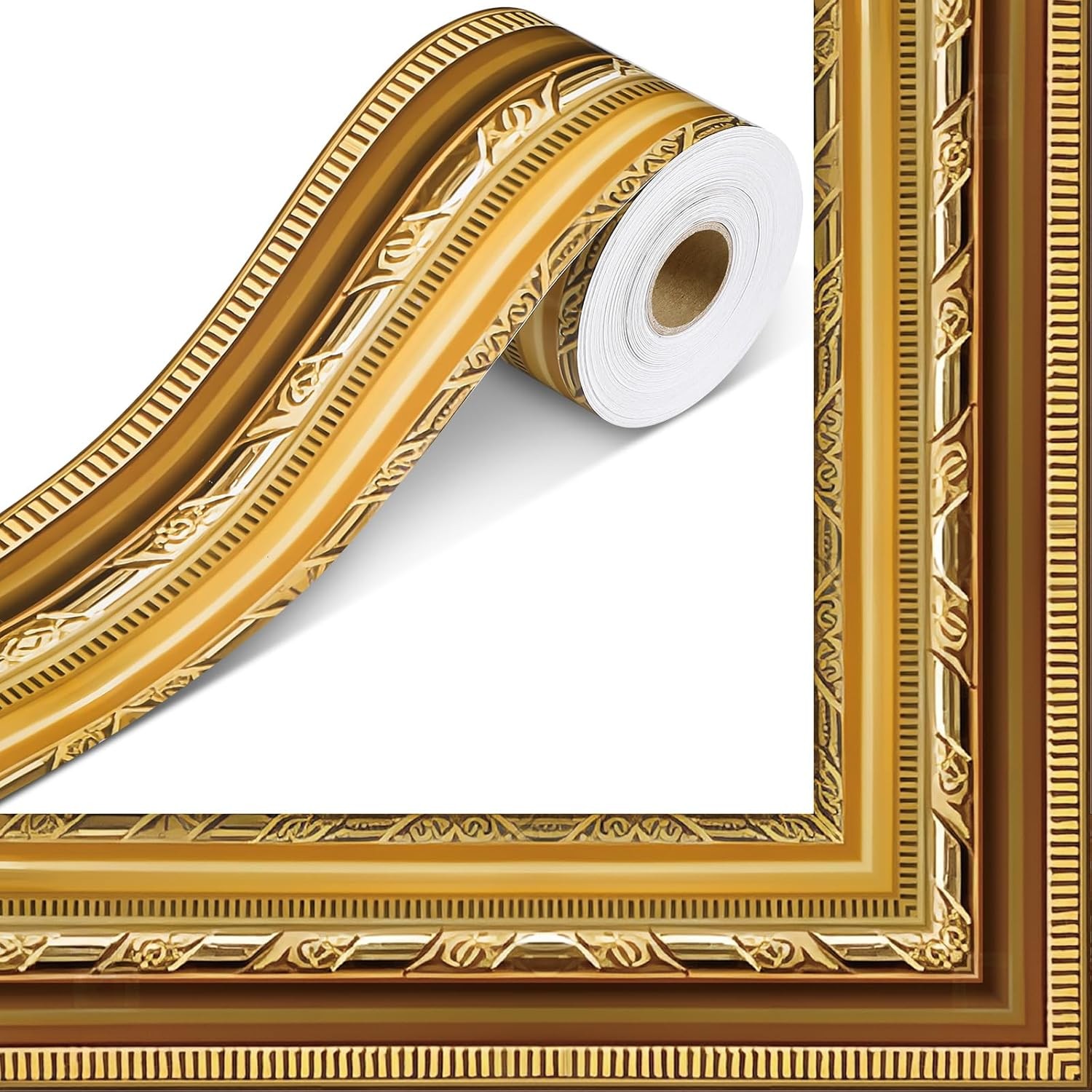 10M Self-Adhesive Wall Border Sticker Faux Picture Frame DIY Window Decals PVC