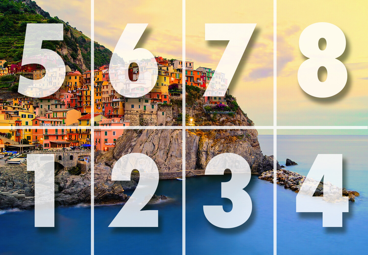 CINQUE TERRE Wallpaper 144×100″ Removable Wall Italy Seascape Amalfi Coast DIY
