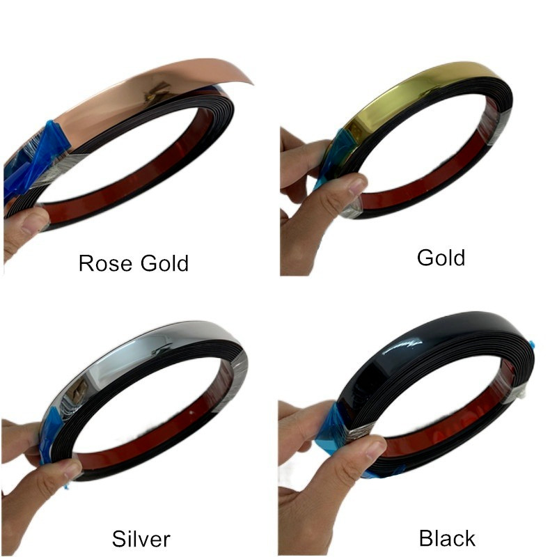 Self-Adhesive Tile Seam Tape Wall Ceiling Mould Strip Furniture Trim Line 1 Roll