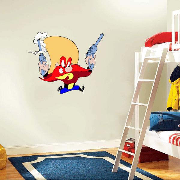 Yosemite Sam Cartoon Vinyl Wall Decor Sticker Decal 20» X 25»