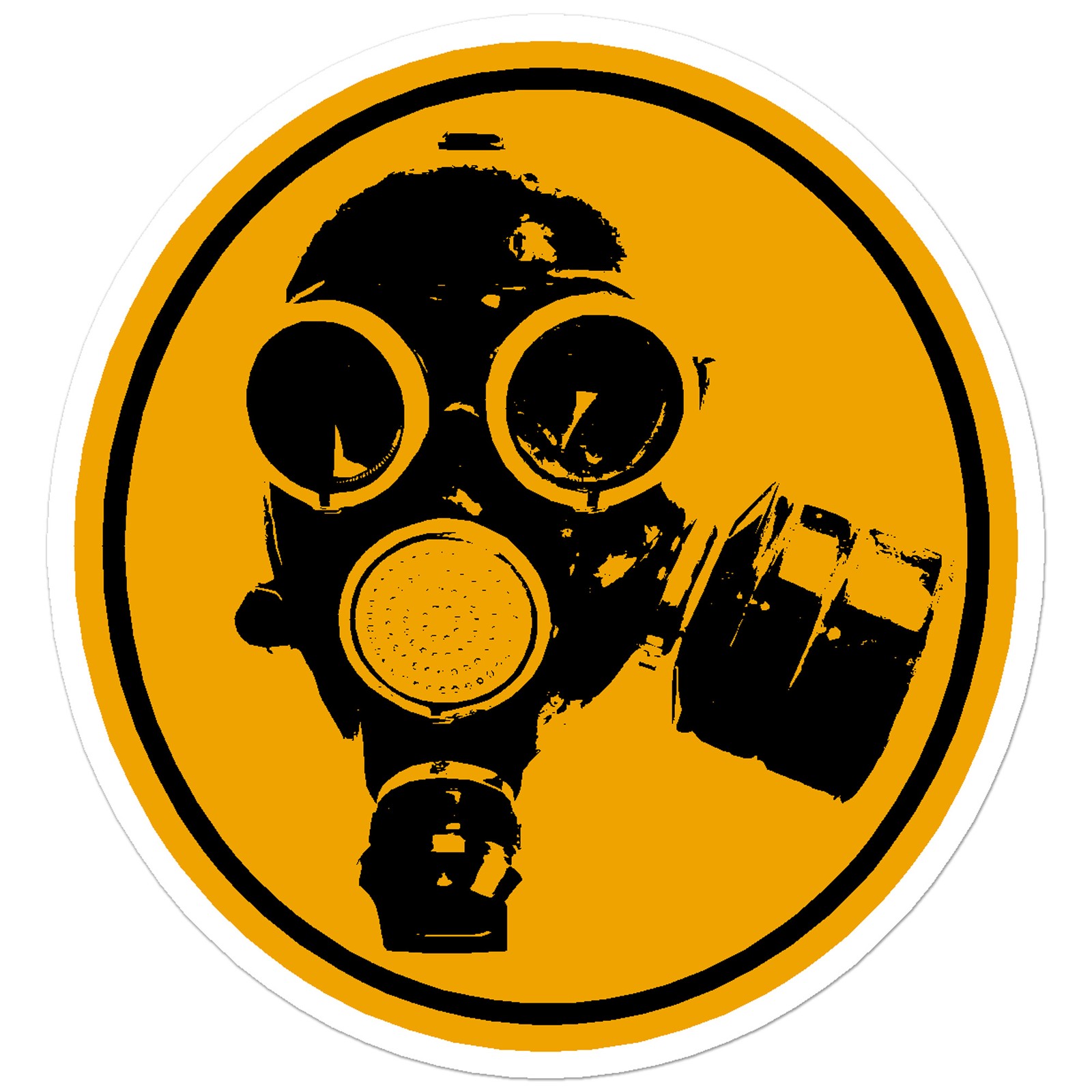 Biohazard Gas Mask – Vinyl Decal Sticker – Car Window Laptop – ebn8227