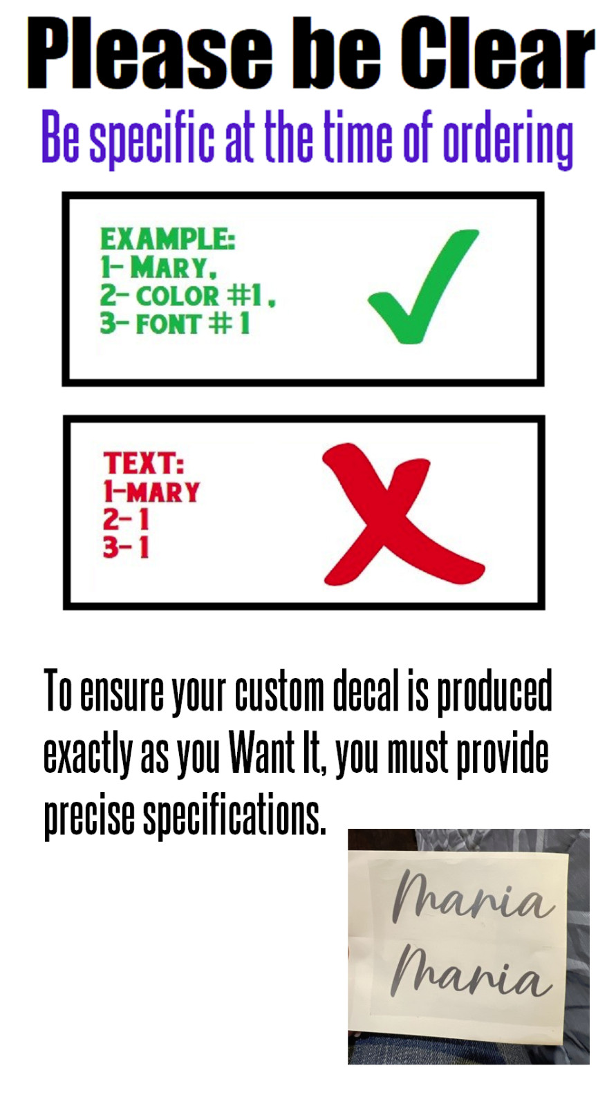 Custom Text Vinyl Lettering Sticker Decal Personalized ANY TEXT – ANY NAME [A11