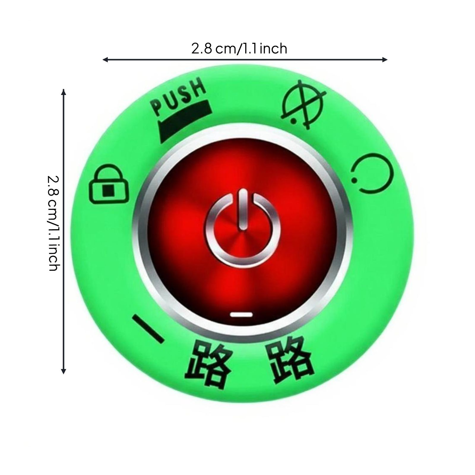Luminous Keyhole Sticker, Reflective Ring, Waterproof Decor