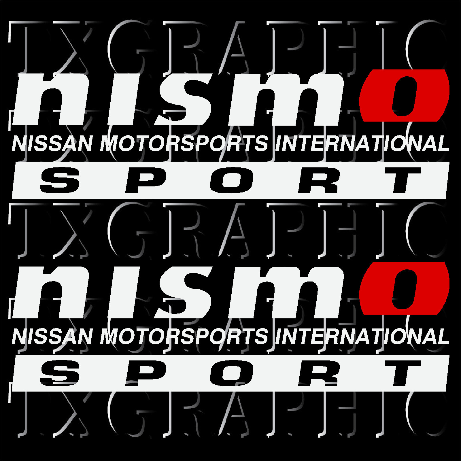 NISMO SPORT 4X4 VINYL STICKER DECAL FRONTIER TITAN 1 SET OF 2, SIZE: 14″ x 4″