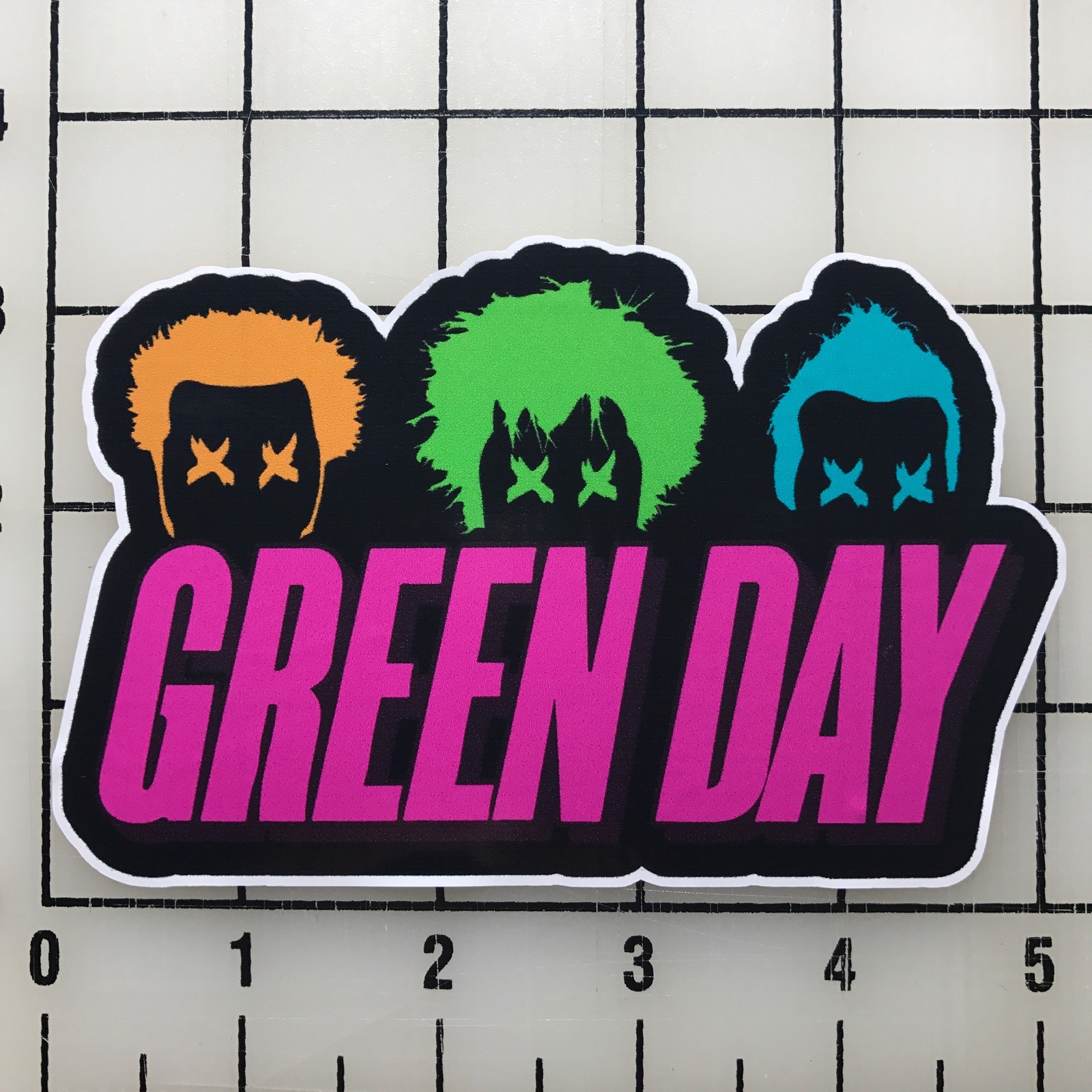 Green Day 5″ Wide Multi-Color Vinyl Decal Sticker – BOGO